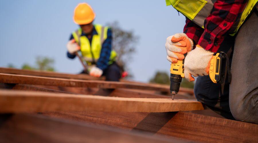 Expert tile roof repair services in Meyersville, TX